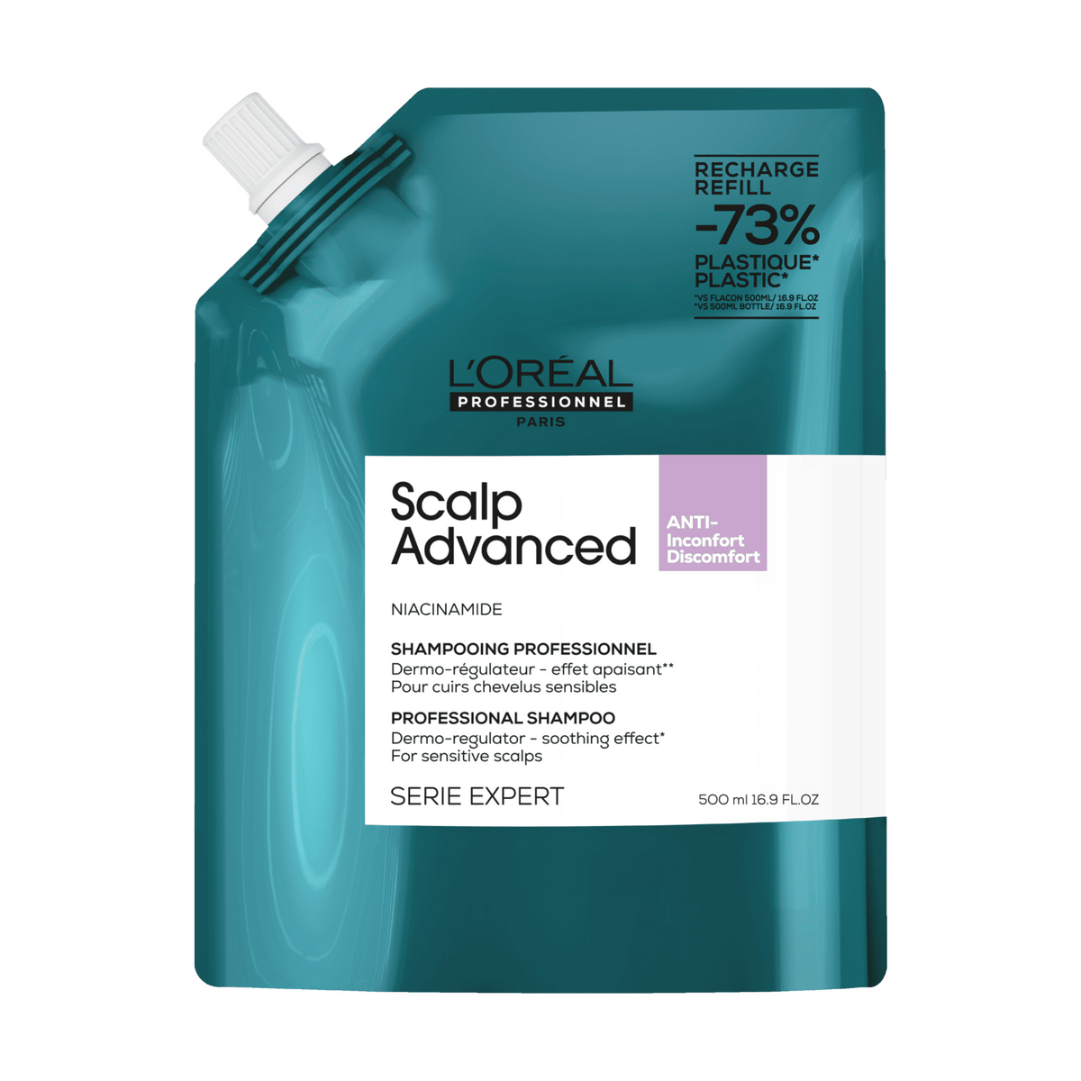 L'Oréal Scalp Advanced Anti-Discomfort Shampoo Refill 500 ml