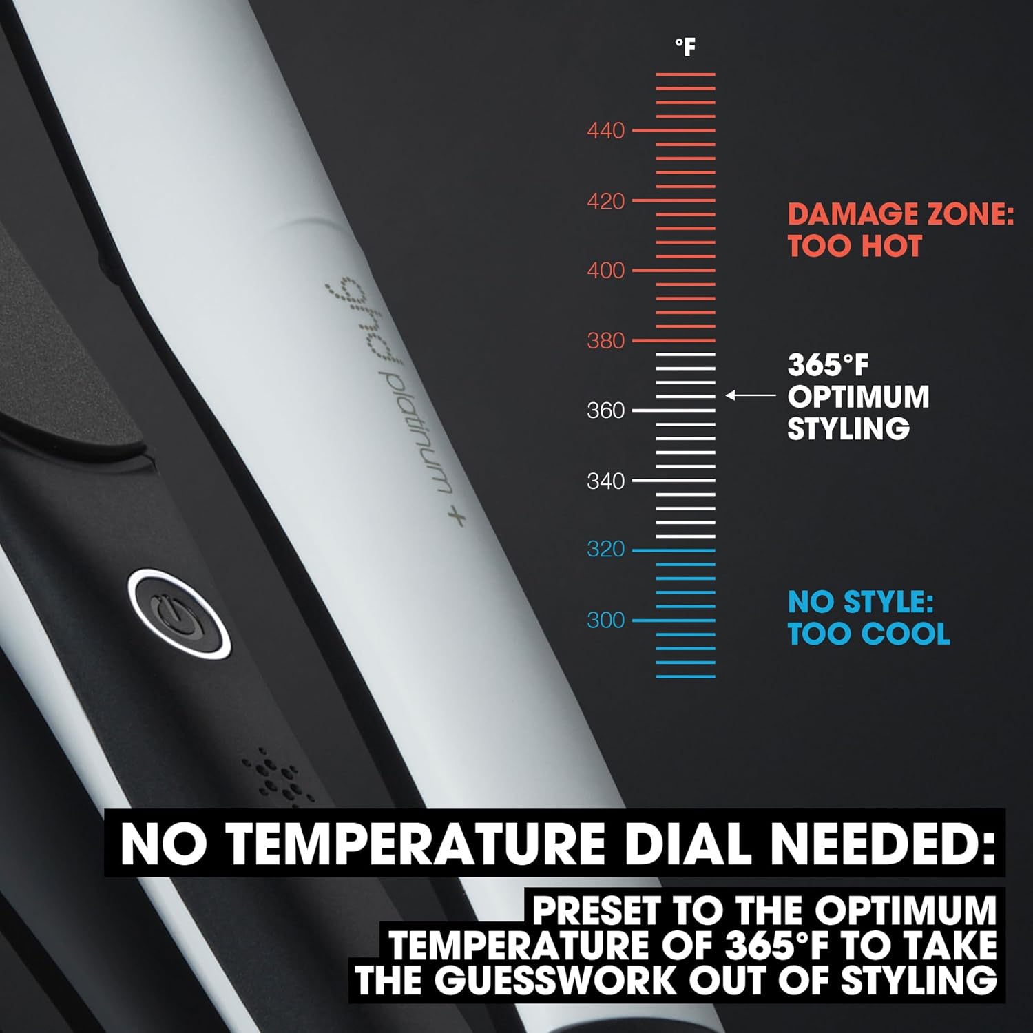 GHD Platinum + Black 1" Styler