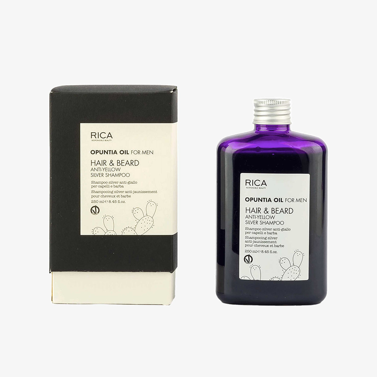 Rica Hair + Beard Anti-Yellow Silver Shampoo