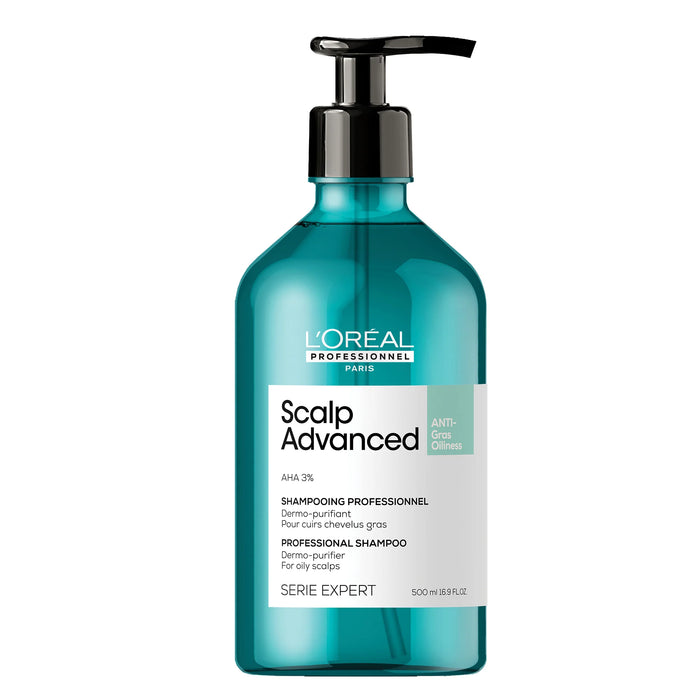 L'Oreal Scalp Advanced Anti-Oiliness Dermo-Purifier Shampoo 500Ml