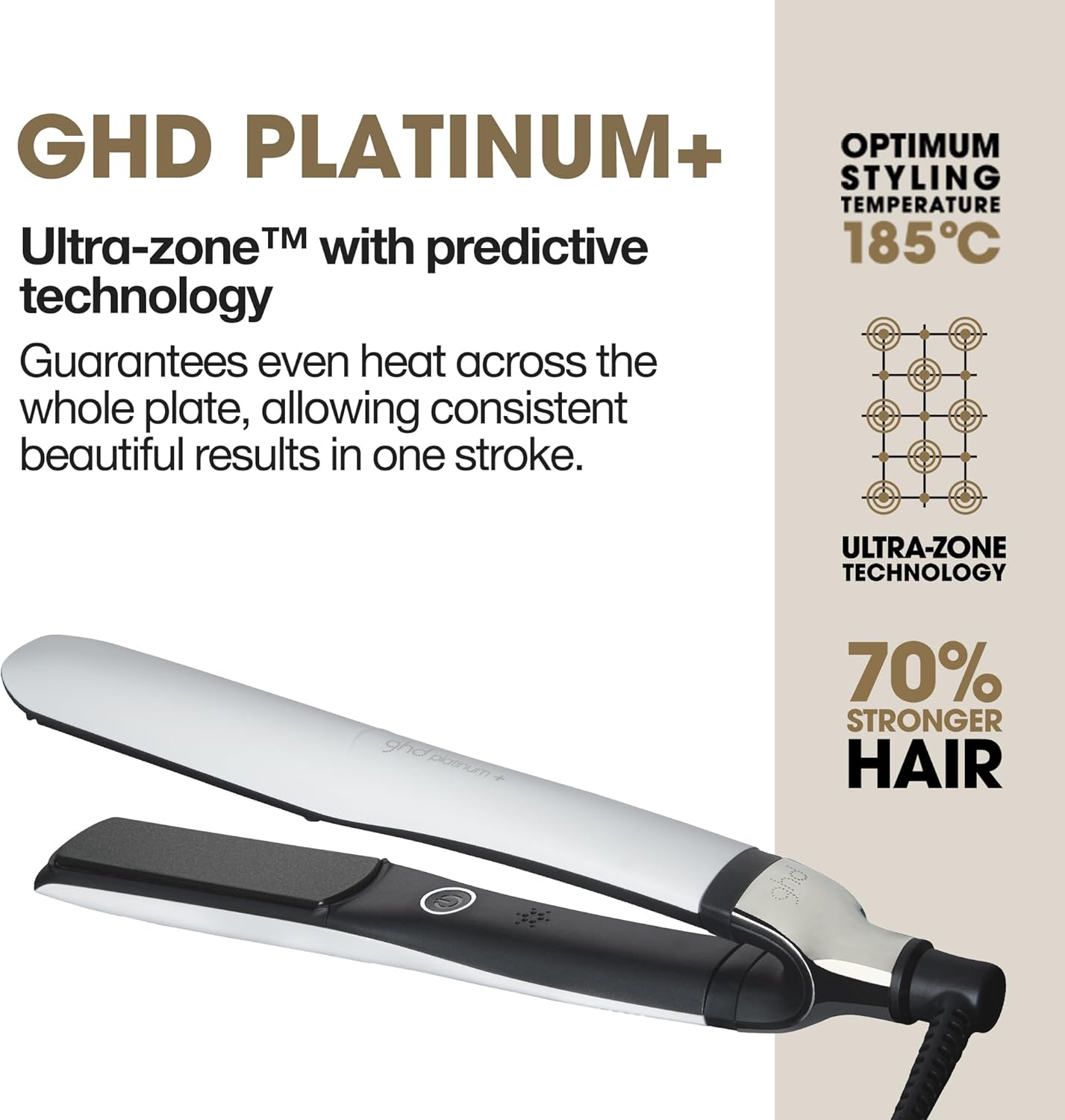 GHD Platinum + Black 1" Styler
