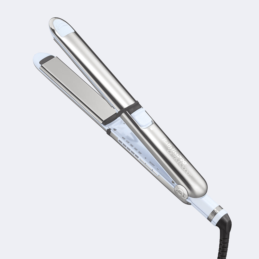 BaBylissPRO® Nano Titanium™ Optima 1-1/4” Stainless Steel Flat Iron (Iced Blue - Limited Edition)
