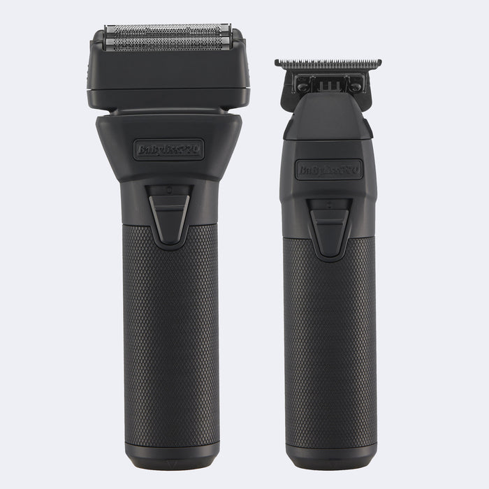 BaBylissPRO® FXONE™ BLACKFX Trimmer & Double-Foil Shaver Prepack