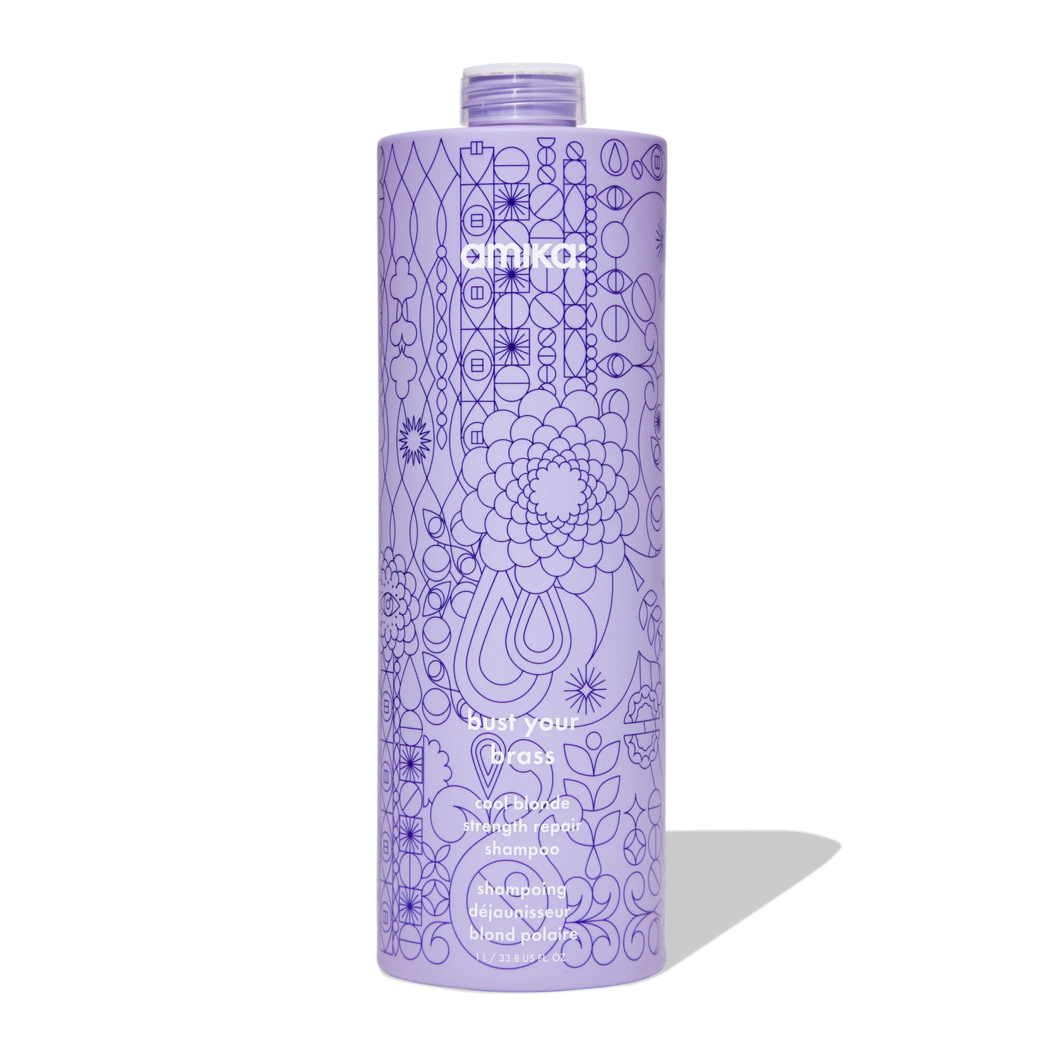 Amika bust your brass cool blonde repair shampoo