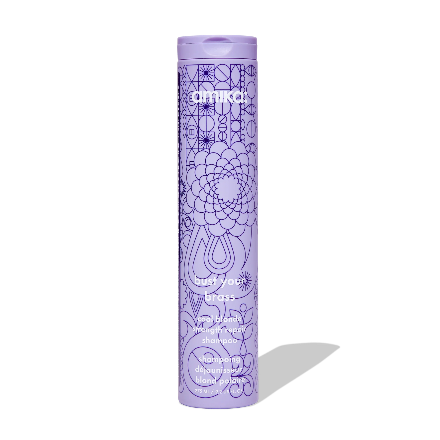 Amika bust your brass cool blonde repair shampoo