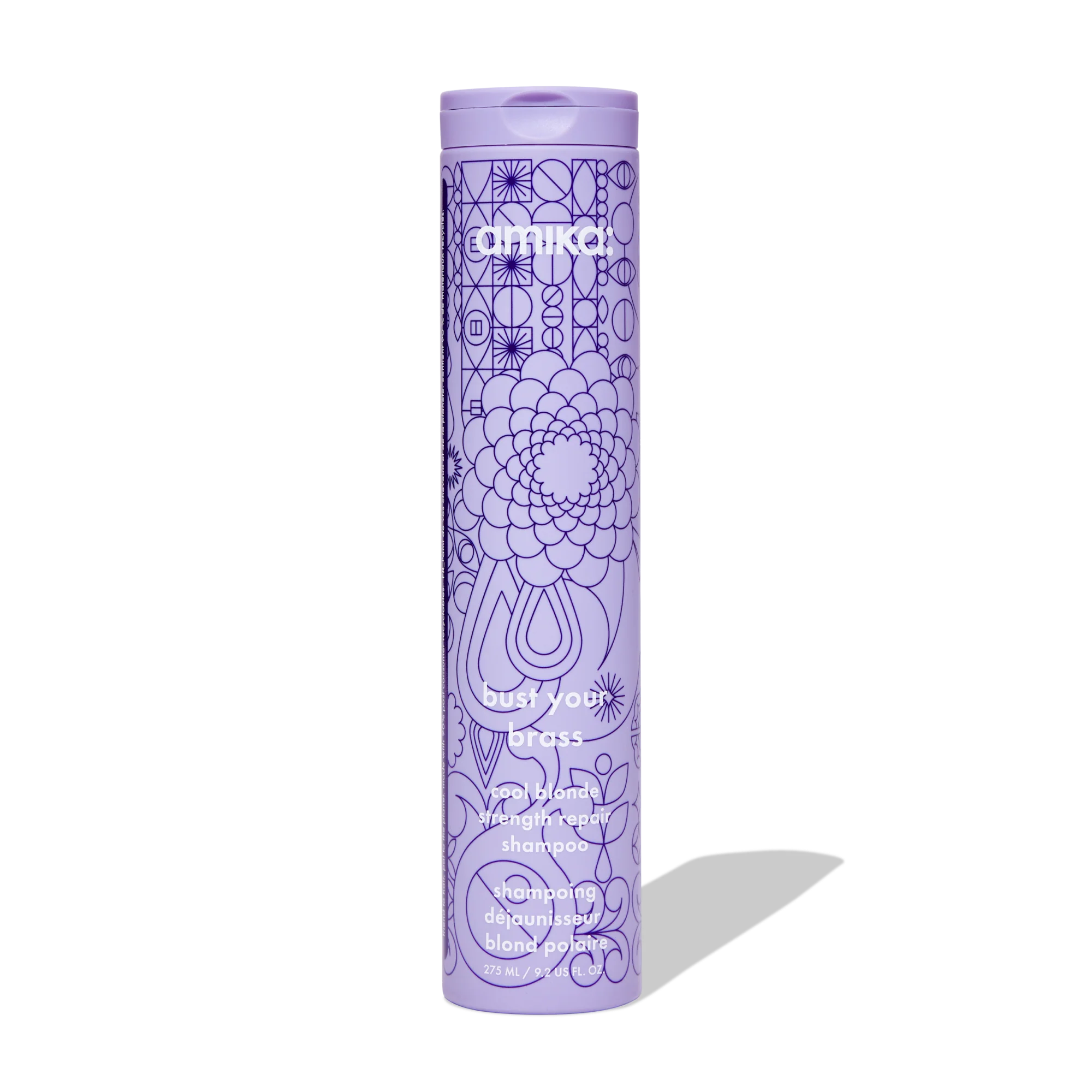 Amika bust your brass cool blonde repair shampoo